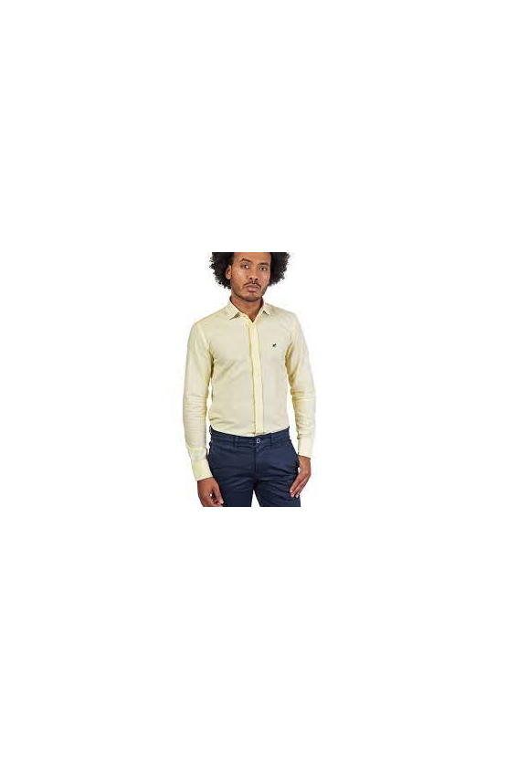 Camisa Oxford Escudo Amarillo Slim Fit WILLIOT